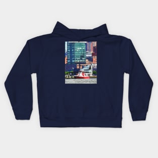 New York Fire Boat Kids Hoodie